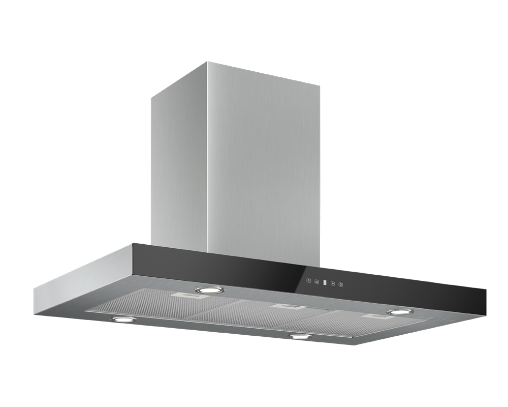 Кухонная вытяжка ELIKOR Агат Island 90Н-1000-Е4Д КВ I Э-1000-90-229 нерж/черный